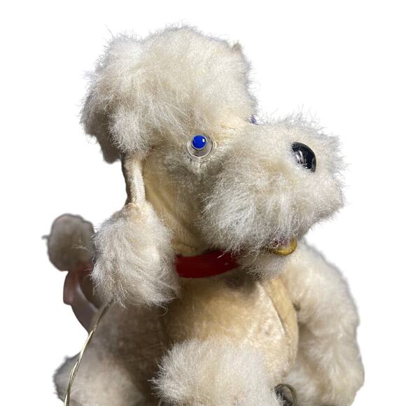 Vintage Made in Japan White Poodle Remote Battery Operated Toy - Picture 5 of 10